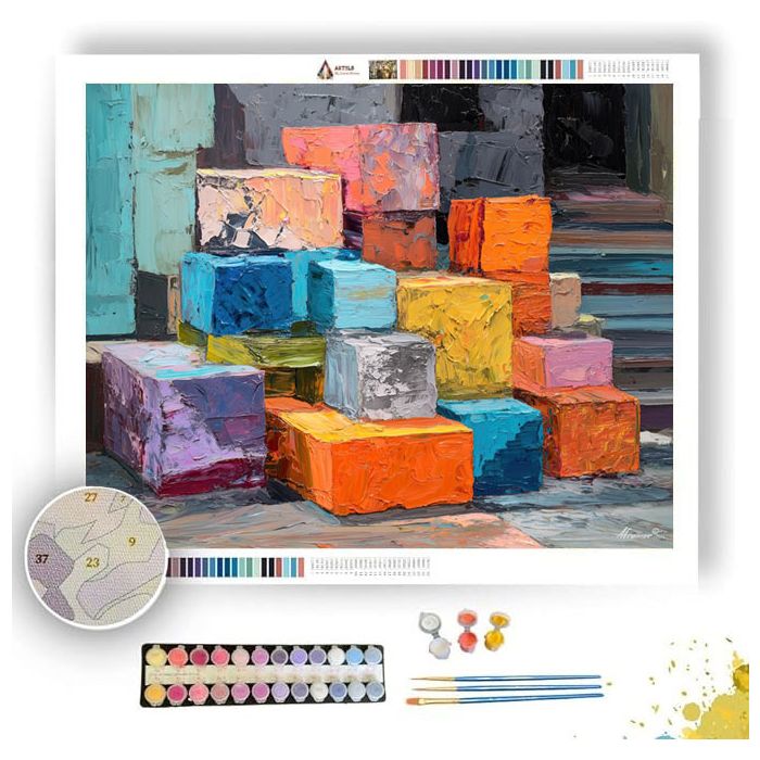 STACKED BLOCK - Paint by Numbers Full Kit