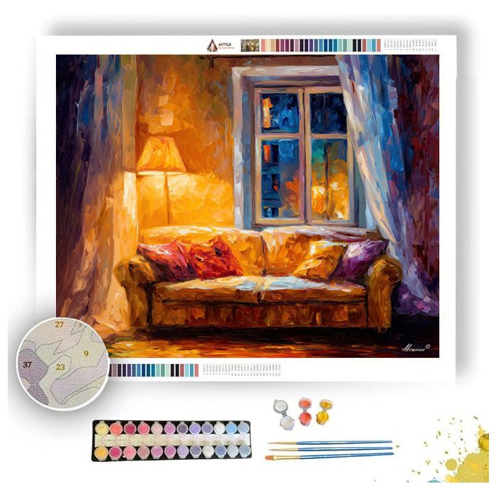 AMBER WINDOW REST - Paint by Numbers Full Kit