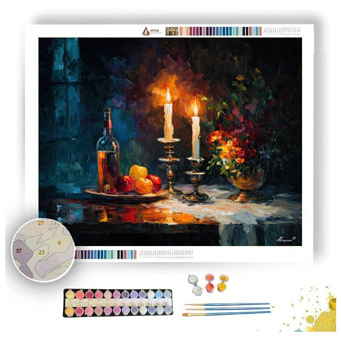 CANDLELIT TABLE - Paint by Numbers Full Kit