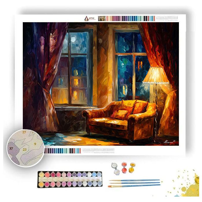 EVENING COMFORT ROOM - Paint by Numbers Full Kit
