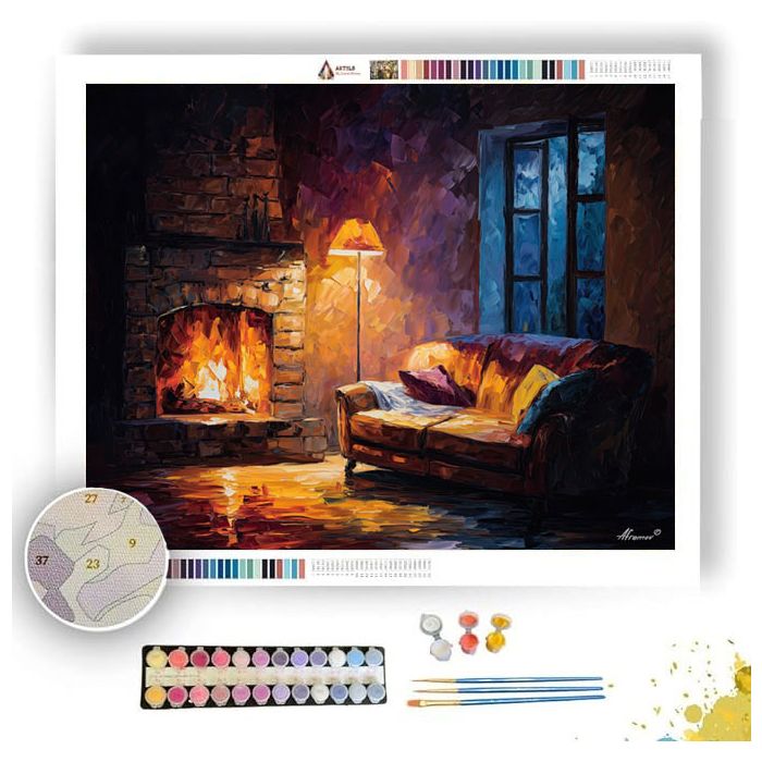 FIRELIGHT SILENCE - Paint by Numbers Full Kit