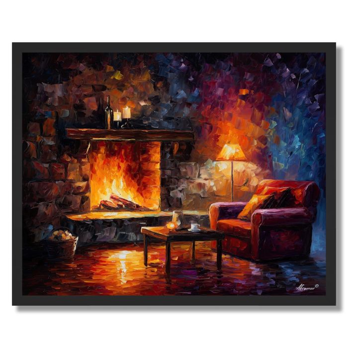 FIRESIDE DUSK - FRAMED