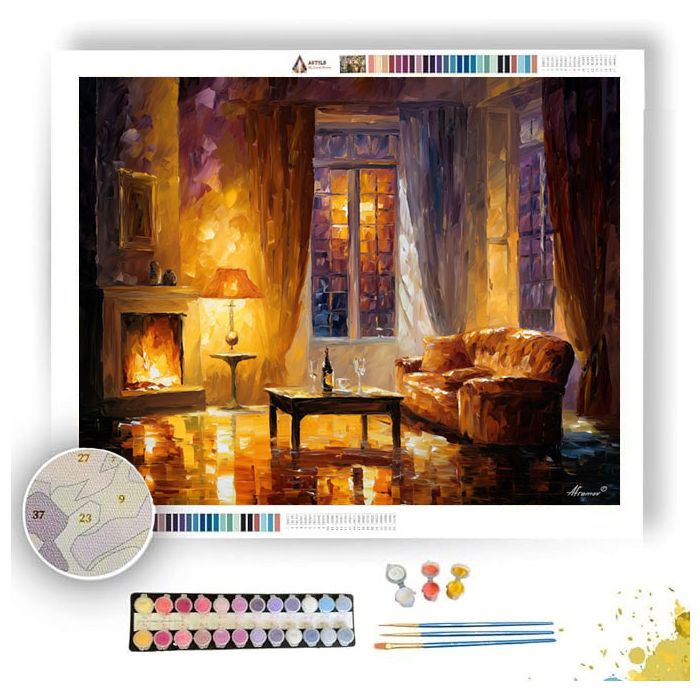 HONEY LIT EVENING - Paint by Numbers Full Kit