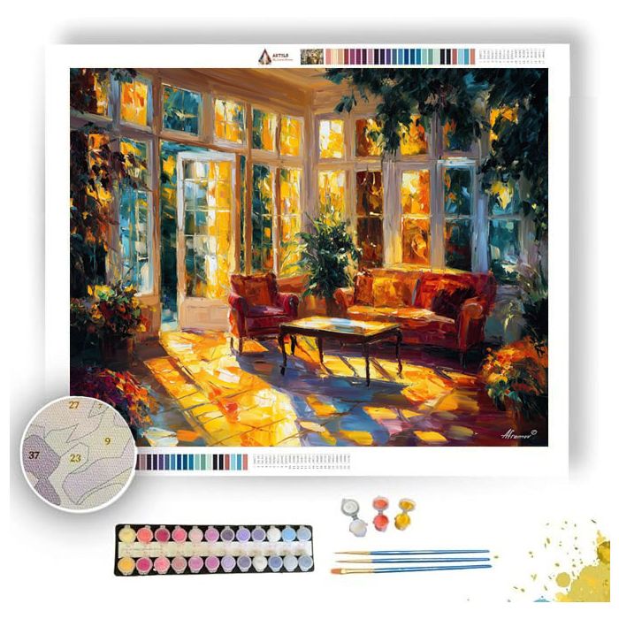 LATE SUN ROOM - Paint by Numbers Full Kit