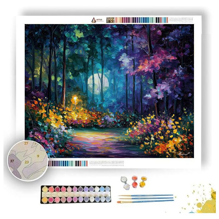 MOON GARDEN SHADOW - Paint by Numbers Full Kit