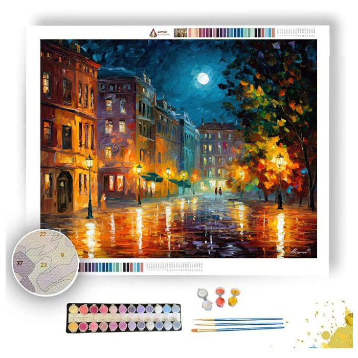 MOONLIT CITY QUIET - Paint by Numbers Full Kit