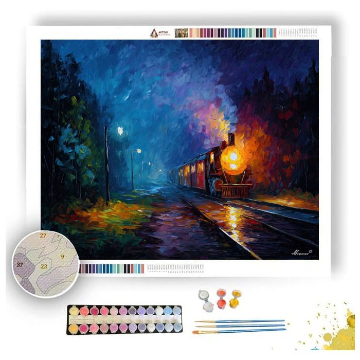 NIGHT TRAIN DISTANCE - Paint by Numbers Full Kit