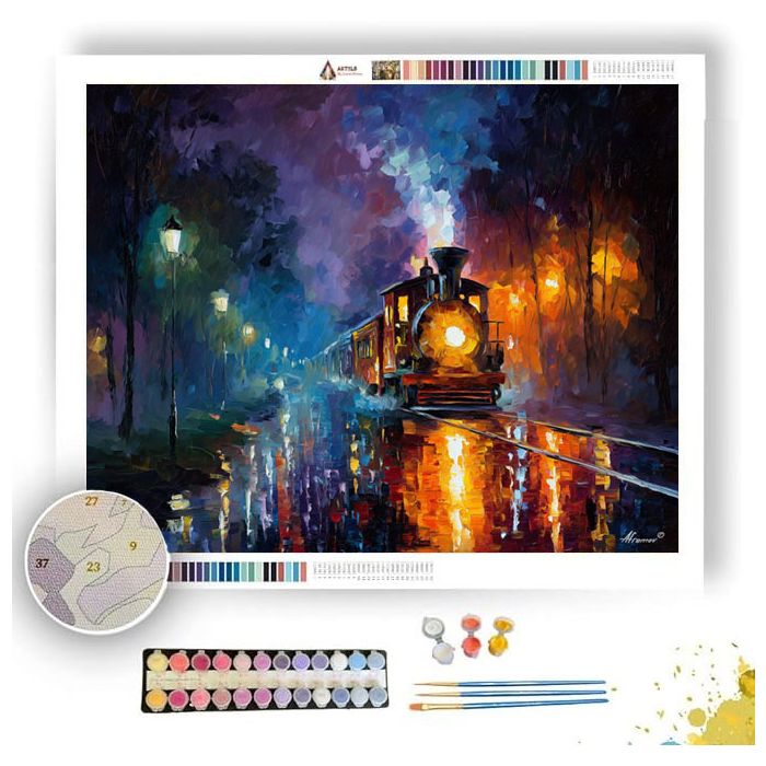 NIGHT TRAIN GLOW - Paint by Numbers Full Kit
