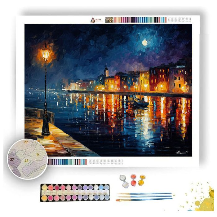 QUIET MOON BALCONY - Paint by Numbers Full Kit
