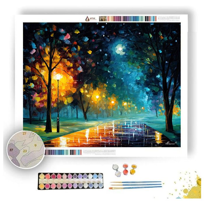 SILENT MOON ROAD - Paint by Numbers Full Kit