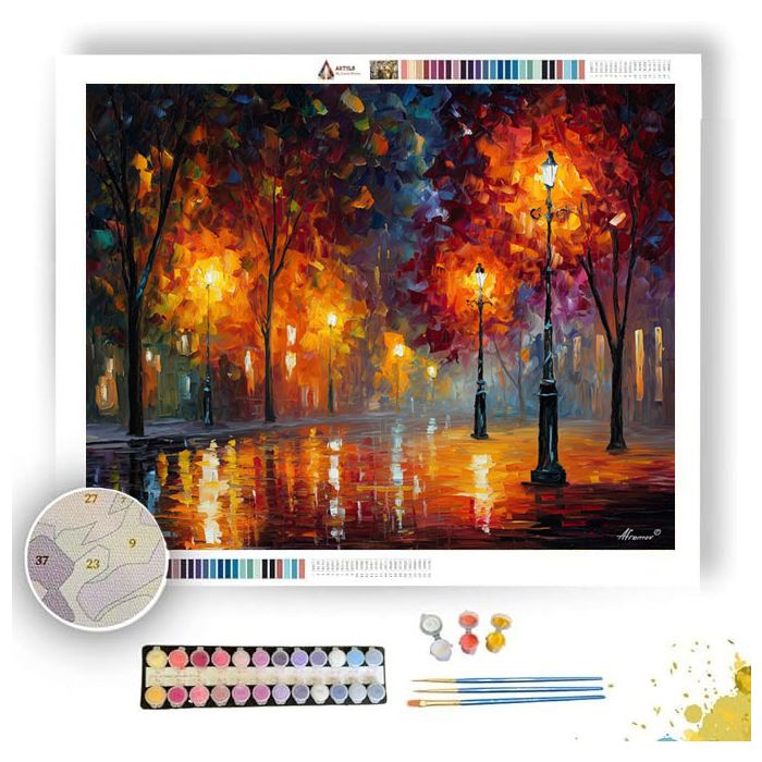 SOFT FIRE SHADOWS - Paint by Numbers Full Kit