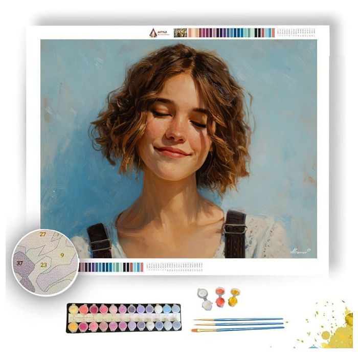 SOFT SMILE - Paint by Numbers Full Kit