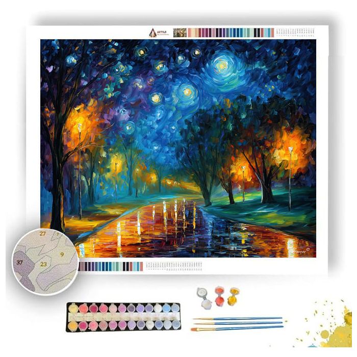 STAR QUIET ROAD - Paint by Numbers Full Kit