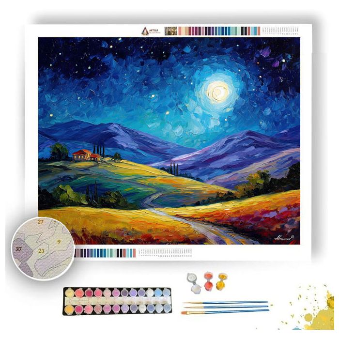 STARRY HILLS REST - Paint by Numbers Full Kit