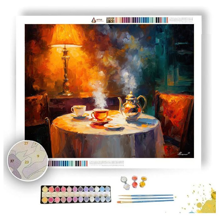 TEA STEAM SILENCE - Paint by Numbers Full Kit