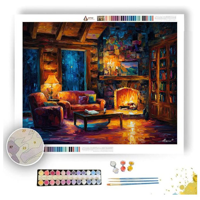 WARM NIGHT RETREAT - Paint by Numbers Full Kit