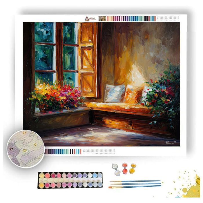 WINDOW SEAT QUIET - Paint by Numbers Full Kit