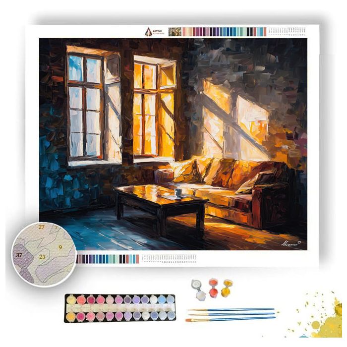 WOOD AND LIGHT - Paint by Numbers Full Kit