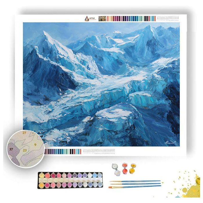 OPEN CLIFFS - Paint by Numbers Full Kit