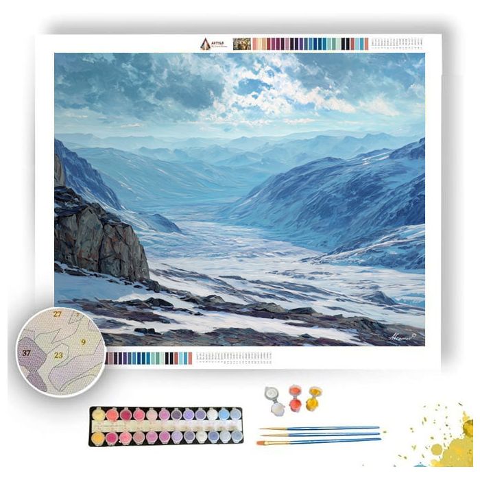 SILENT GLACIER - Paint by Numbers Full Kit