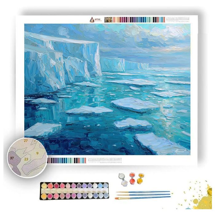 WHITE PALE DEPTH - Paint by Numbers Full Kit