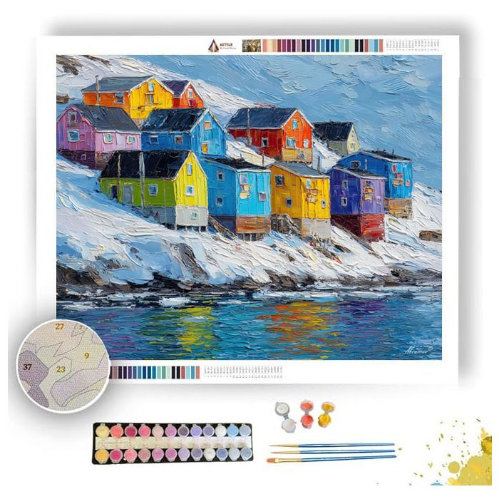 ARCTIC VILLAGE - Paint by Numbers Full Kit