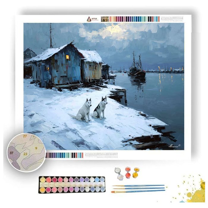 HIDDEN SILENT HARBOR - Paint by Numbers Full Kit