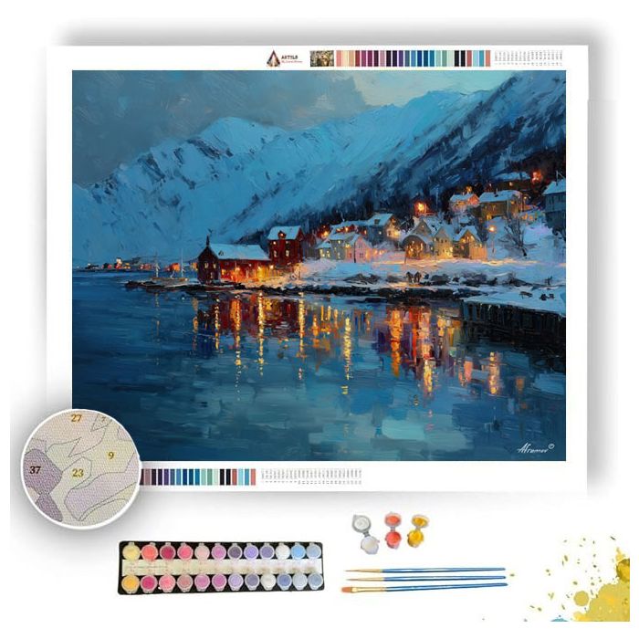 HILLSIDE NORTHERN REINDEER - Paint by Numbers Full Kit