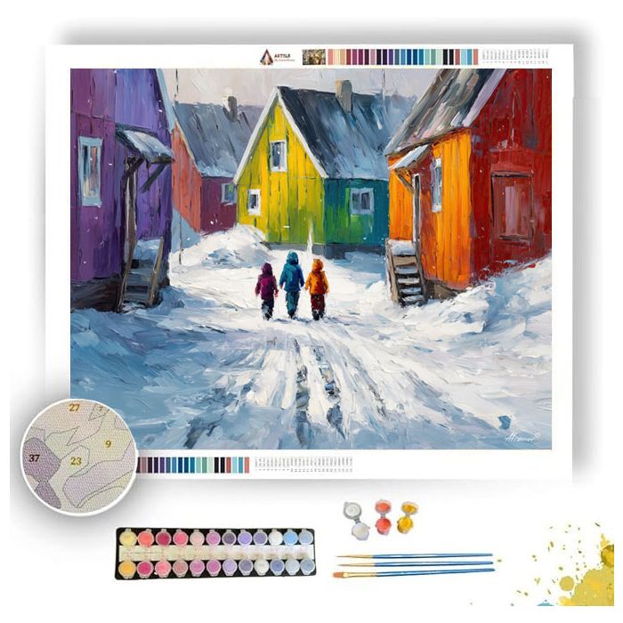 GREENLAND QUIET WORK - Paint by Numbers Full Kit
