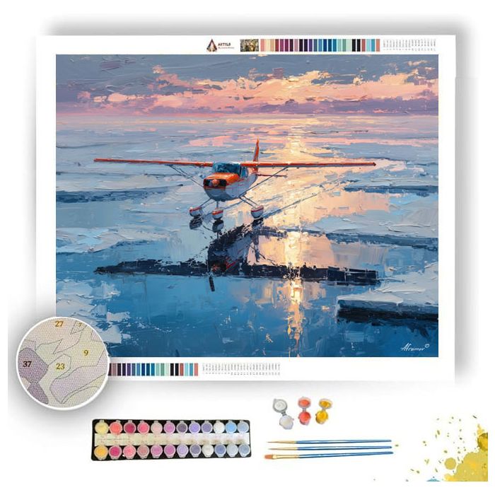 COLD NORTHERN LINE - Paint by Numbers Full Kit