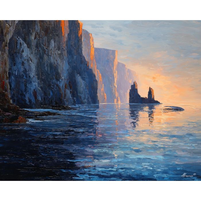 cold, pale, line, northern seascape, cold sea, arctic ocean, whale, coastal water, palette knife, oil painting, impasto, thick paint, textured surface, marine scene, cold atmosphere, painterly seascape, material depth, northern light