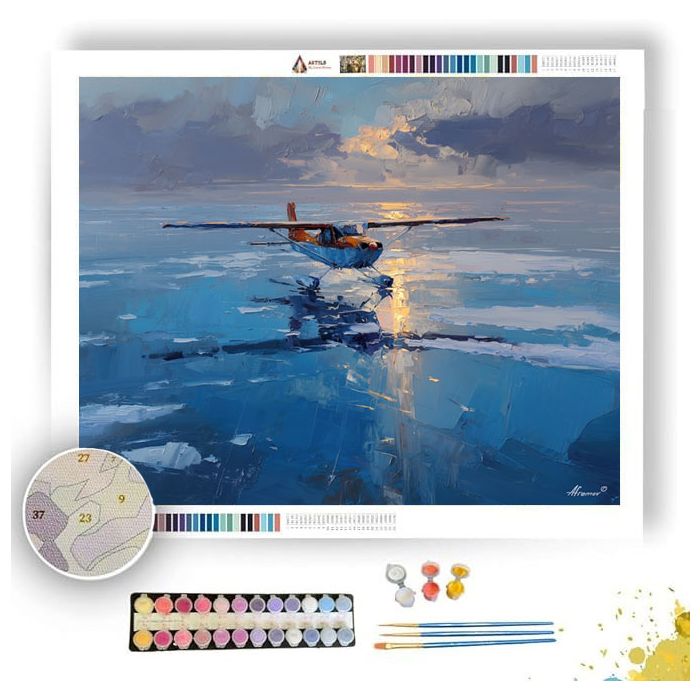 GRAY WINDY DISTANCE - Paint by Numbers Full Kit