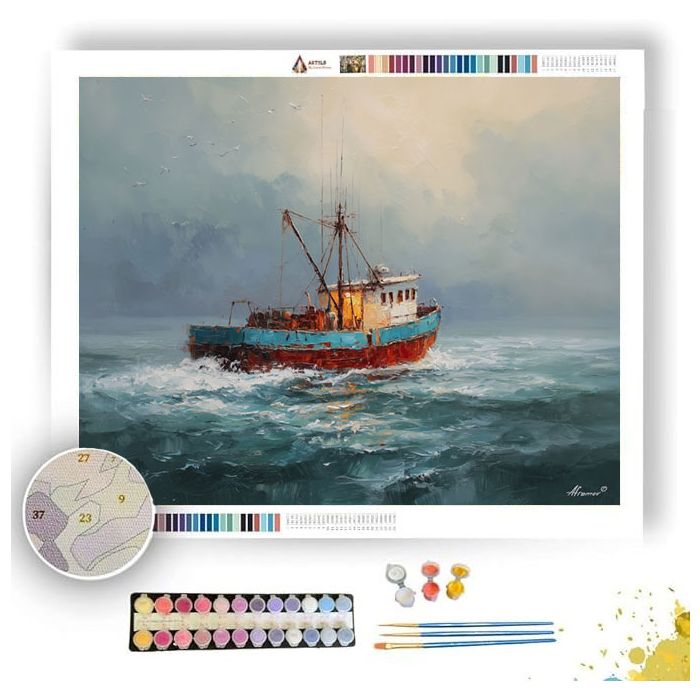 OPEN STILL CHANNEL - Paint by Numbers Full Kit