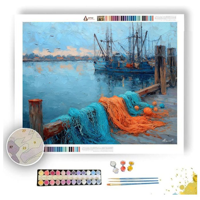 QUIET COLD WAVES - Paint by Numbers Full Kit