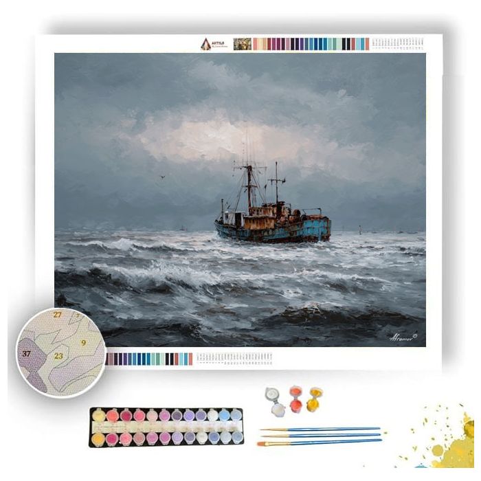 ROUGH DISTANT ROUTE - Paint by Numbers Full Kit