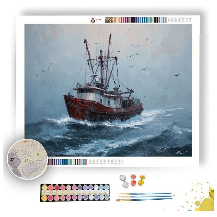 STEEL HARBOR - Paint by Numbers Full Kit