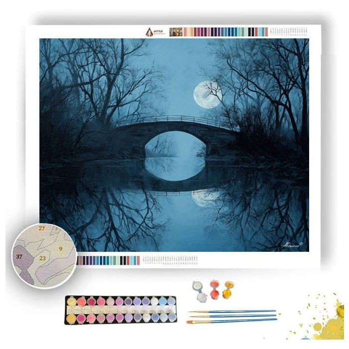 CERULEAN MOON CROSSING - Paint by Numbers Full Kit