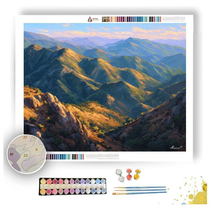 EARLY LIGHT RIDGE - Paint by Numbers Full Kit