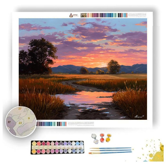 EVENING LAND STILL - Paint by Numbers Full Kit