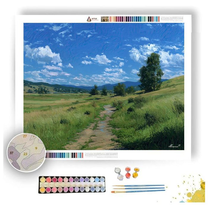 MEADOW LINE PATH - Paint by Numbers Full Kit