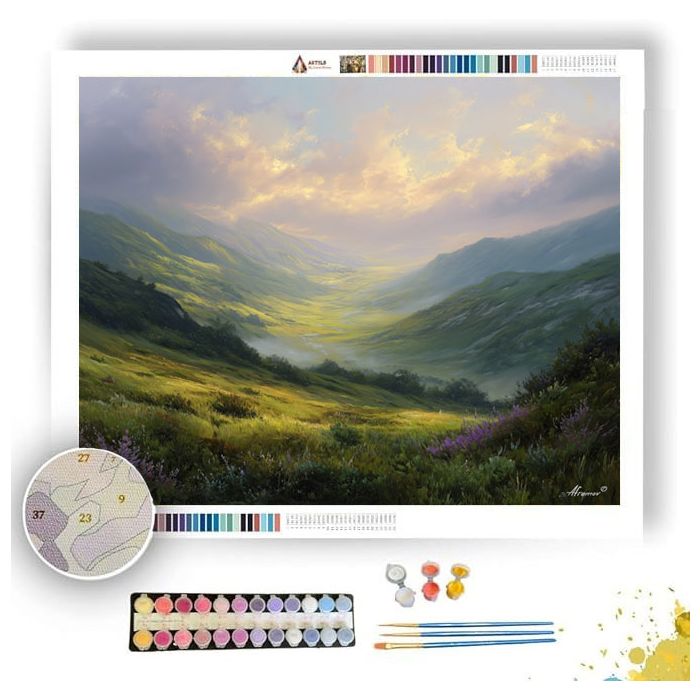 MISTED VALLEY BREATH - Paint by Numbers Full Kit