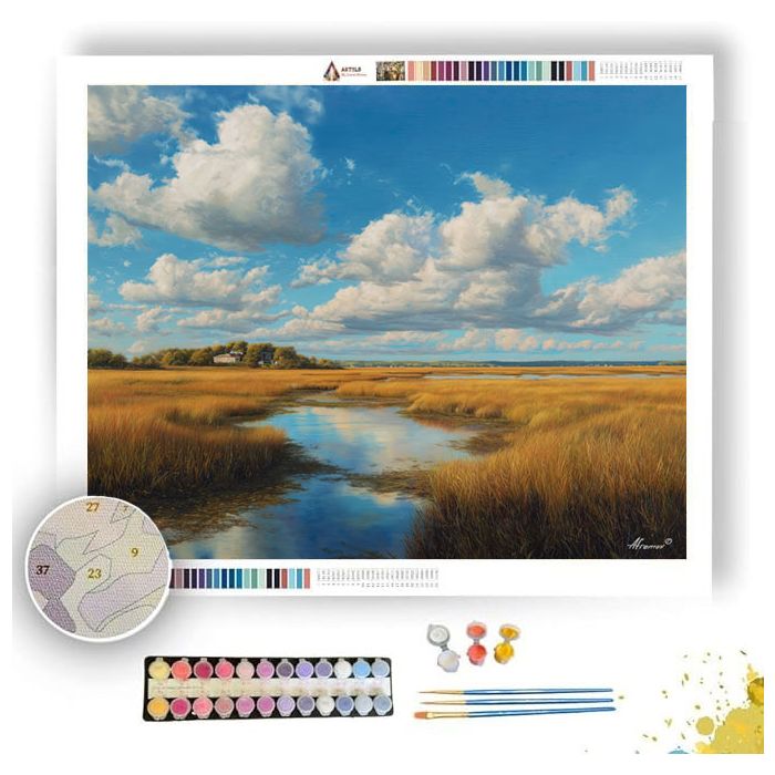 WINDLESS MARSH - Paint by Numbers Full Kit