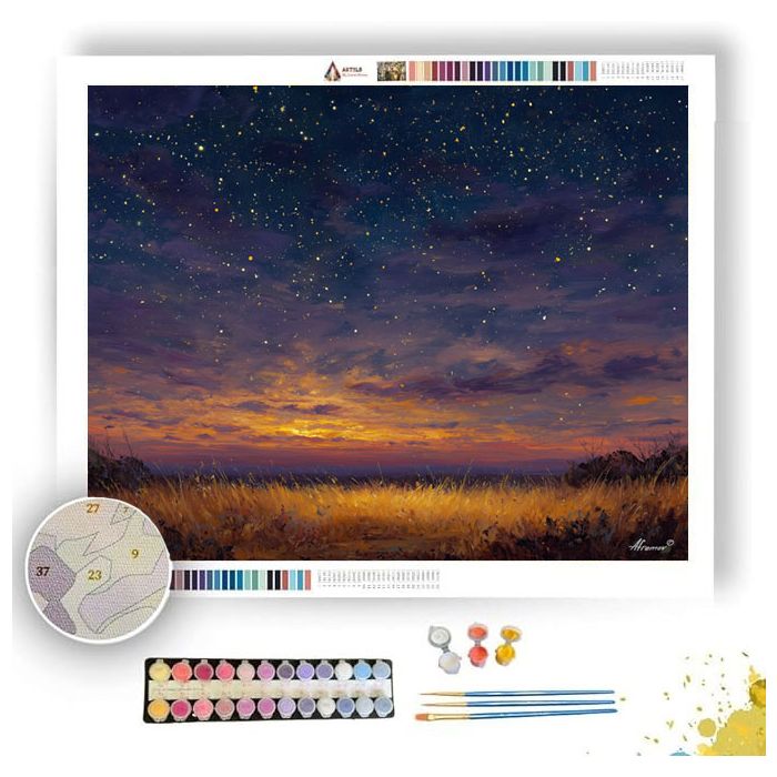 ASTRAL FIELD QUIET - Paint by Numbers Full Kit