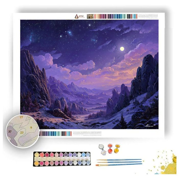ASTRAL MOONFALL VALLEY - Paint by Numbers Full Kit