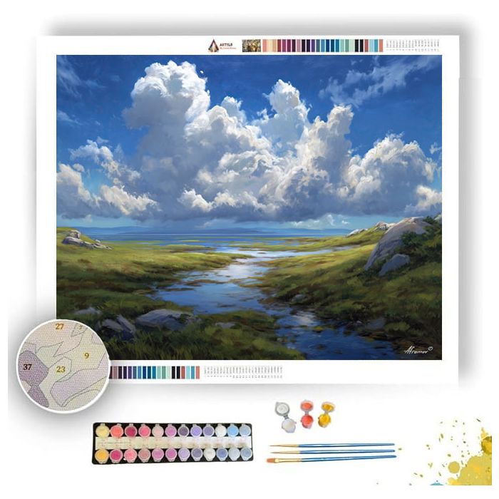 BRIGHTSKY LOWLAND - Paint by Numbers Full Kit