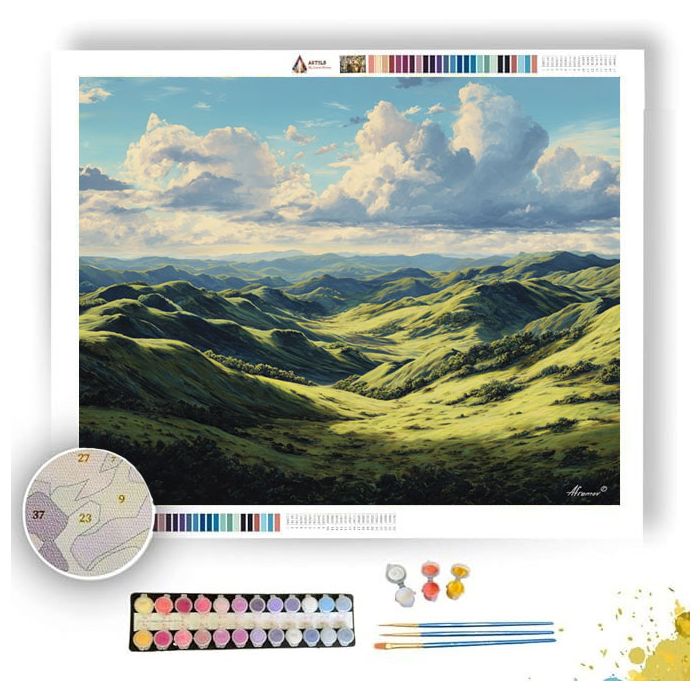 CLEARLIGHT HILLFLOW - Paint by Numbers Full Kit