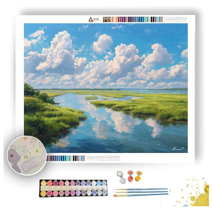 CLEARWATER FIELD FLATS - Paint by Numbers Full Kit