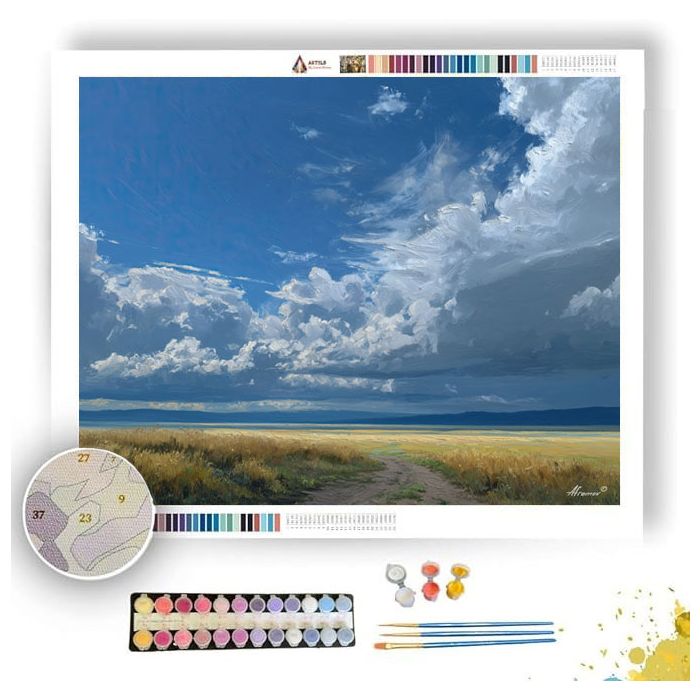 CLOUD DRIFT PLAIN - Paint by Numbers Full Kit