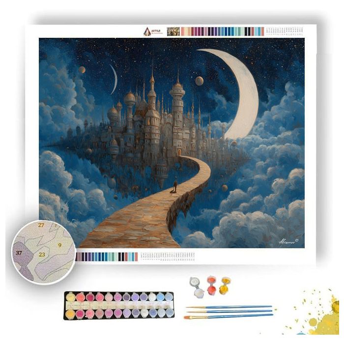 CRESCENT SKY CROSSING - Paint by Numbers Full Kit