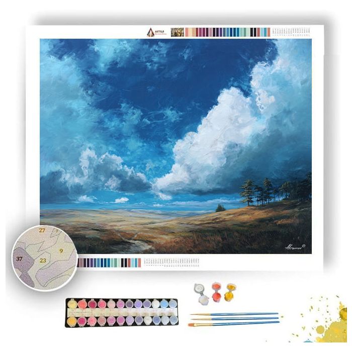 EVEN SKY QUIET EARTH - Paint by Numbers Full Kit